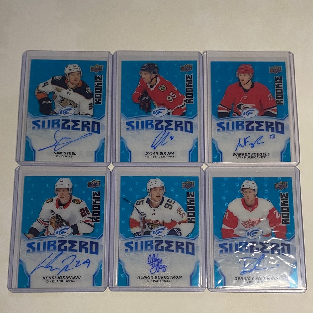 2018 - 19 UD ICE HOCKEY SUBZERO AUTO LOT